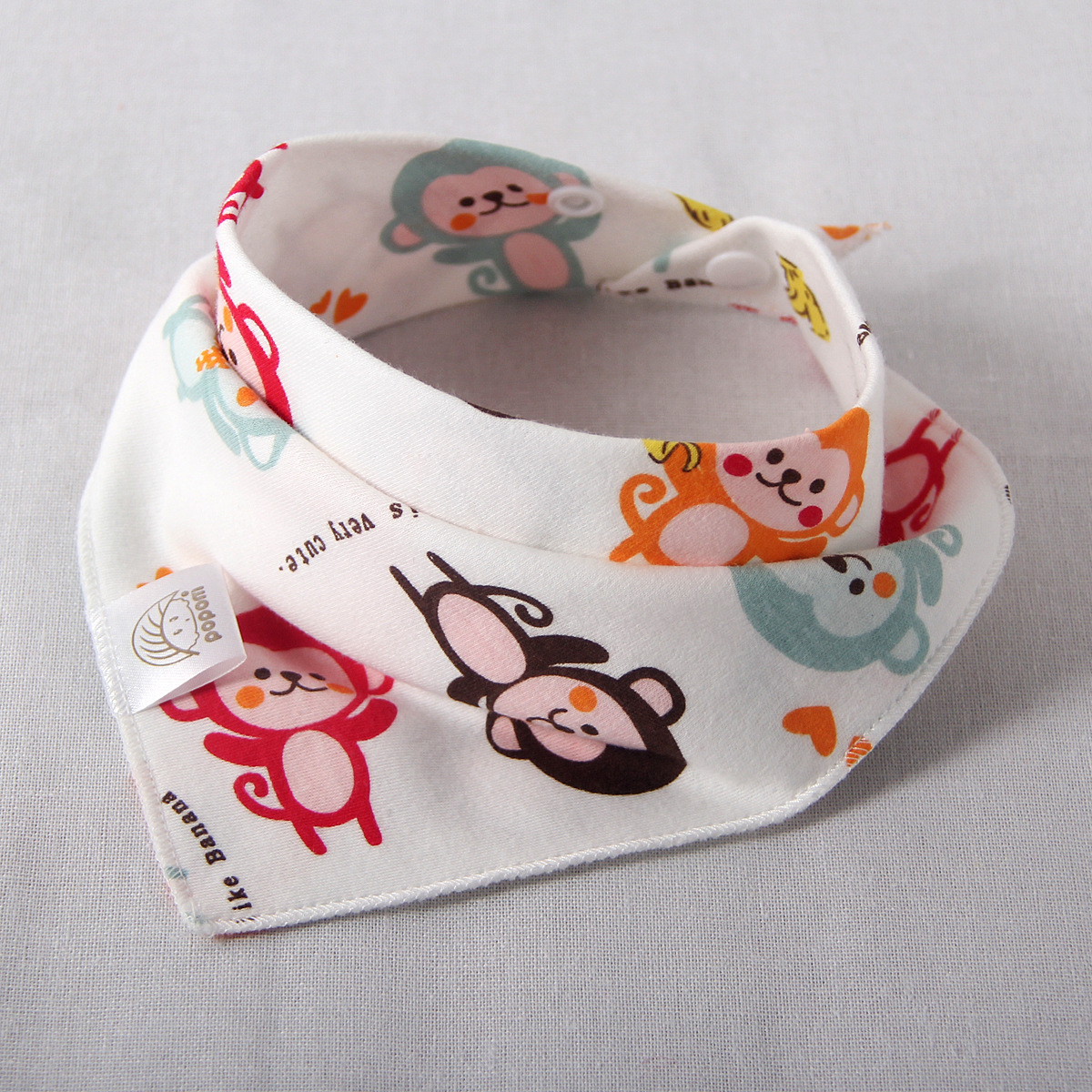 Baby Bibs Cotton Triangle Double Layers Cotton